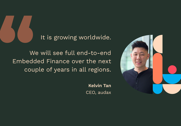an image of a quote by audax's CEO, Kelvin Tan